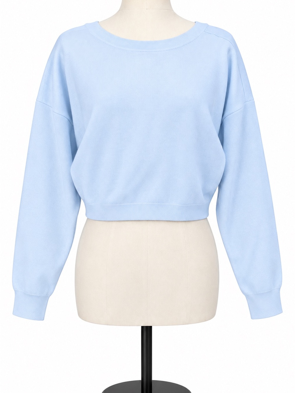 Anthropologie Women’s Light Blue Twist Front Sweater Size L NWT - Picture 2 of 4